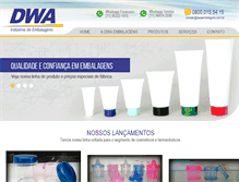 Tablet Screenshot of dwaembalagens.com.br